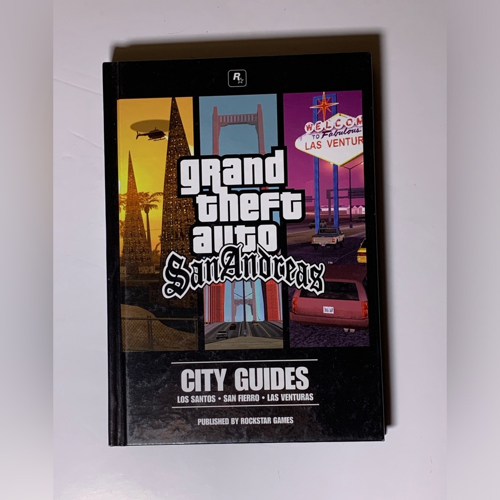 GTA San Andreas city’s guide book and pc game disc